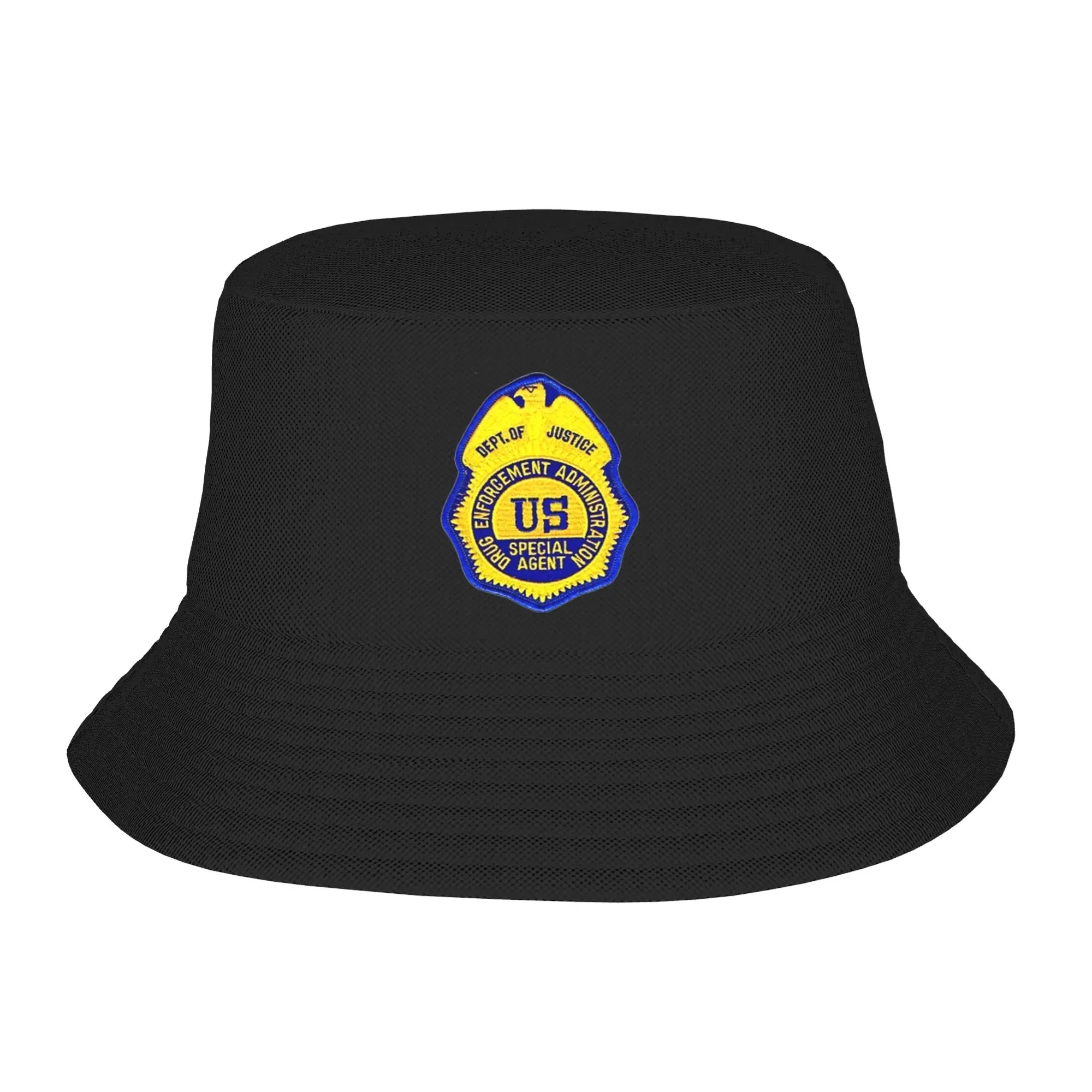 DEA Special Agent (2) Bucket Hat Summer  Vintage Fisherman Hats For Unisex Soft Fold Fishing Caps Hip Hop Custom DIY Visor Hats