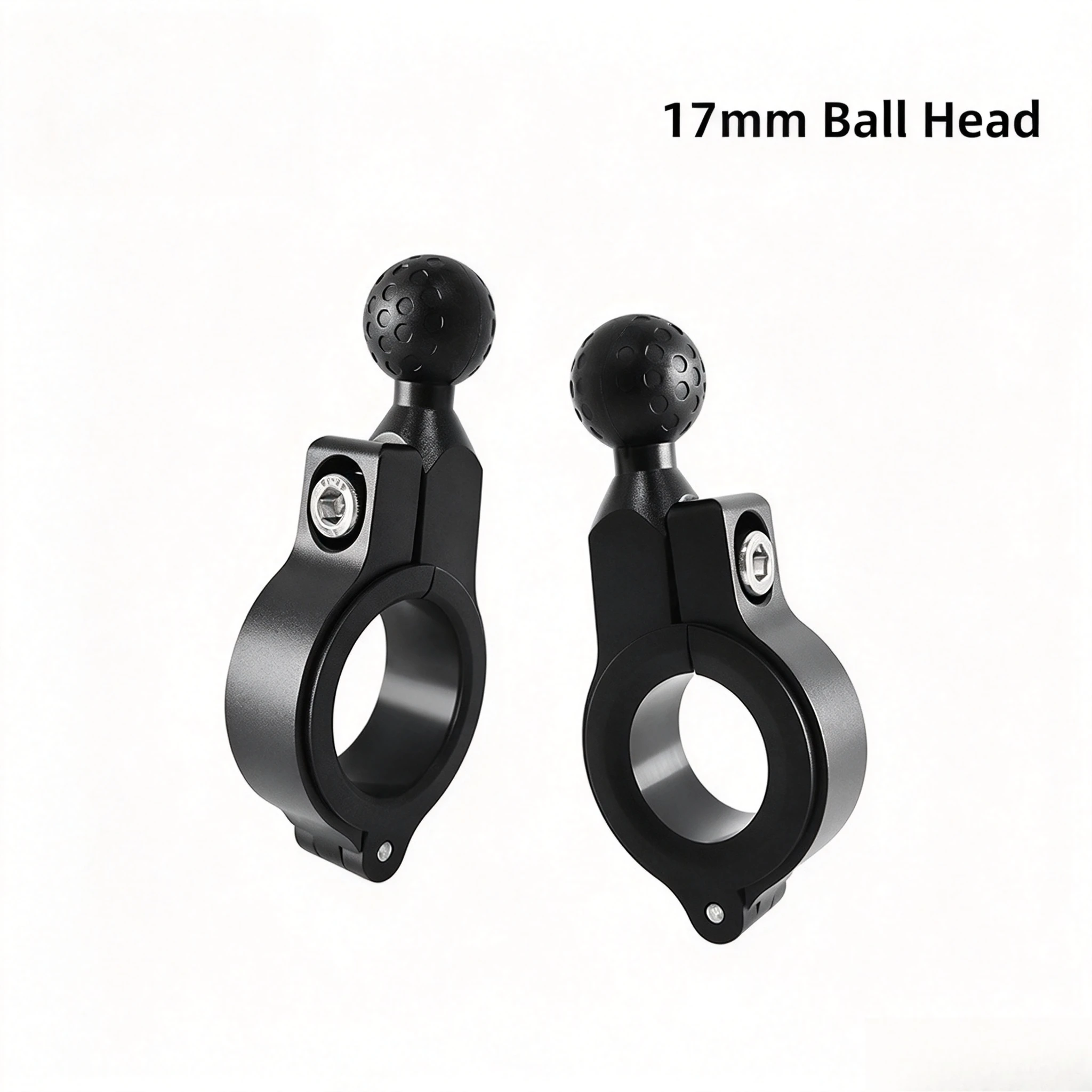 Motorcycle Handlebar Mount Base 17mm Ball Head Round Tube Installation Phone Holder Bracket Motorbike Accessories