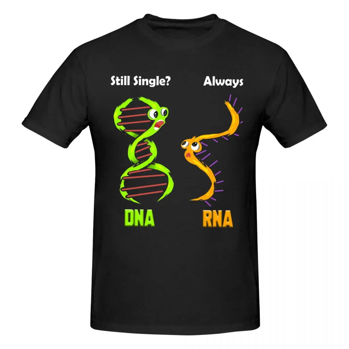 Men Funny Biology Proud Biologist Microbiology DNA RNA Trending T Shirt Vintage Oversized O-neck Cotton Sleeve T Shirt Homme