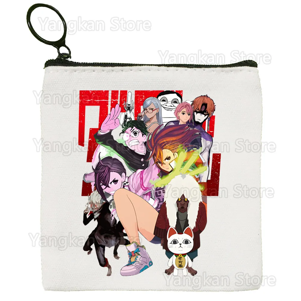 Dandadan Okarun Anime Momo Ayase Cartoon Coin Purse Female Mini Canvas Art Cute Key Case Coin Purse Student Wallet