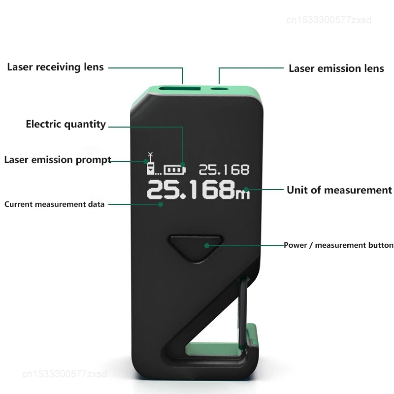 Xiaomi Portable Laser Rangefinder High Precision Infrared Electronic Ruler Engineering Measuring Ruler Digital Distance Meter