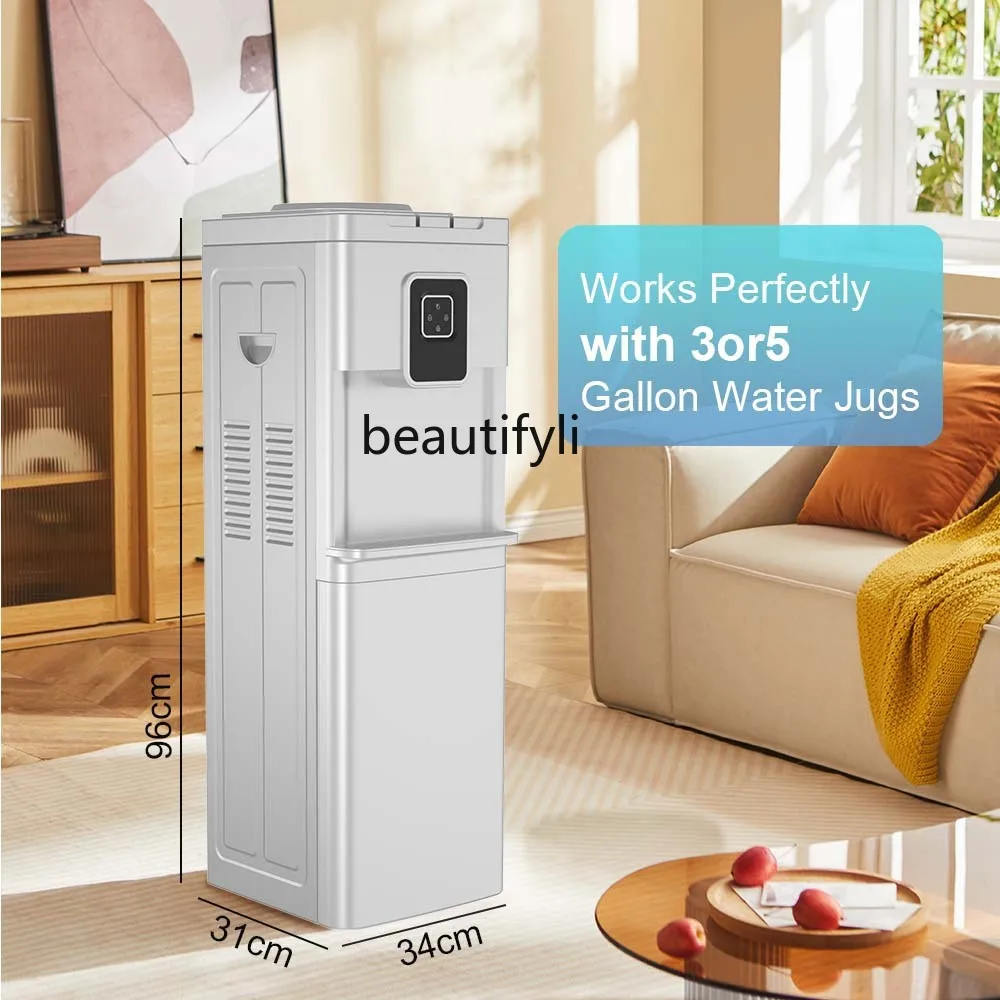 درجة حرارة ثابتة أوتوماتيكية، درجة حرارة الغرفة الساخنة والباردة، متعددة الوظائف، موزع مياه عمودي منزلي مزدوج التردد