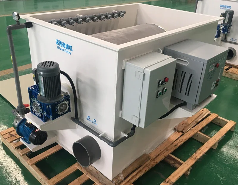 Stainless Steel Vacuum Rotary Drum Filter for Fish Farming And Aquaculture High-Efficiency Filtration Equipment