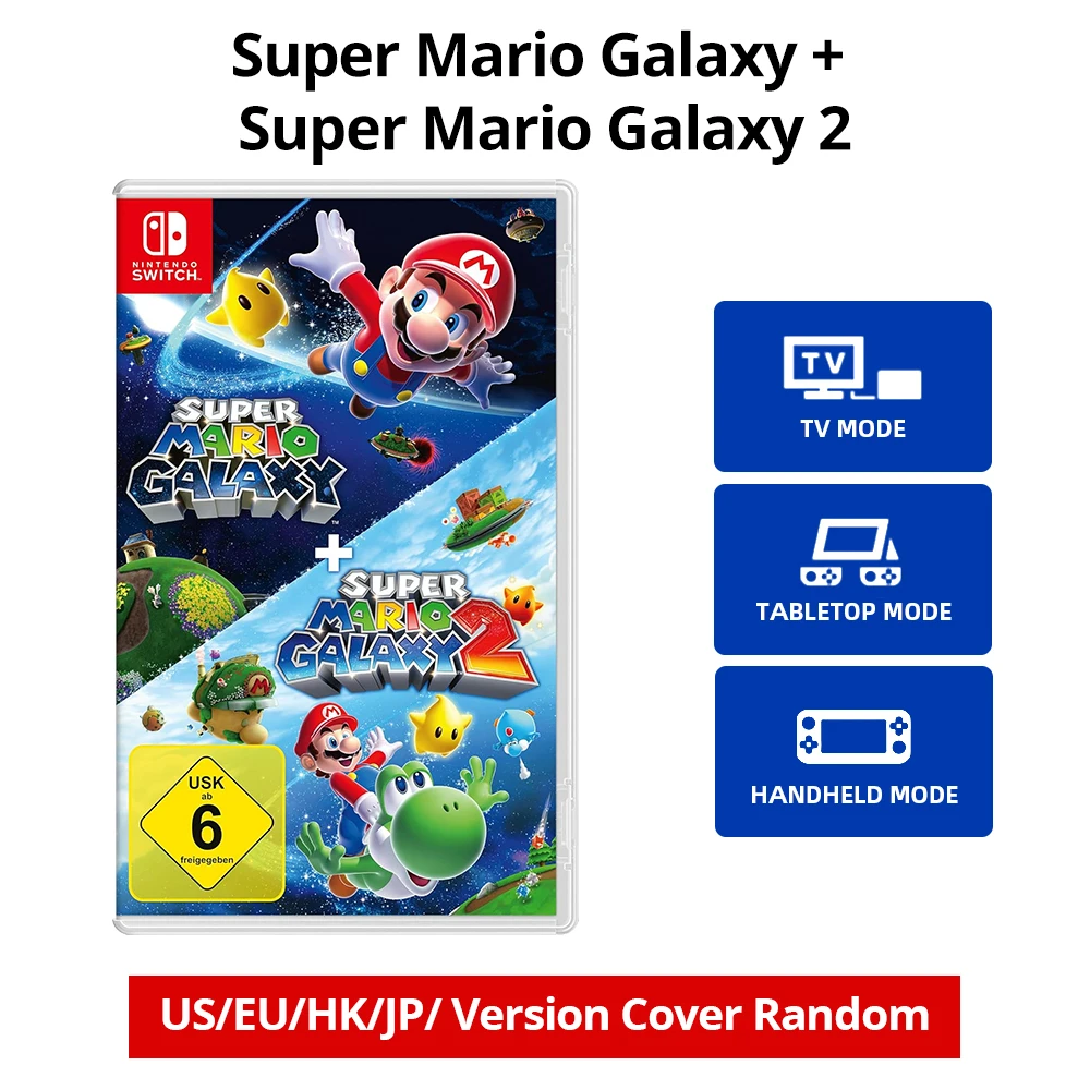 Super Mario Galaxy + Super Mario Galaxy 2 - Juegos de Nintendo Switch 100% originales Acción de aventura y RPG Genre Switch