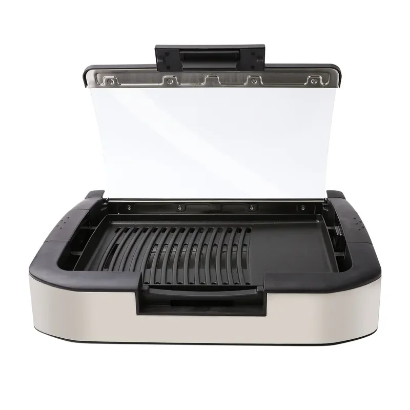 Electric Grill Pan Non Stick Split Design Smokeless BBQ Machine High Power Steak Cooker Korean Style Multi Function Baking