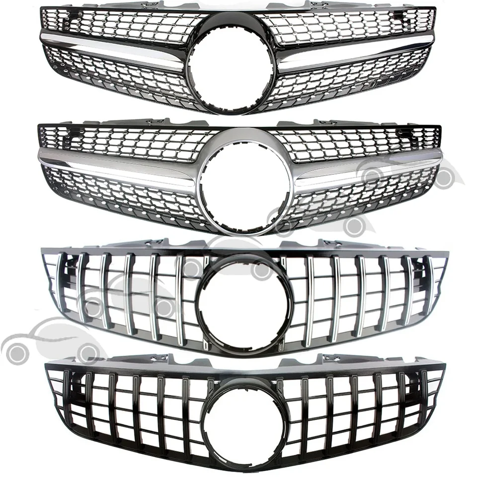 For Mercedes-Benz R230 SL Class SL500 SL600 SL550 W230 2003 2004 2005 2006 2007 Car Grille Sport Style Grille Grilles