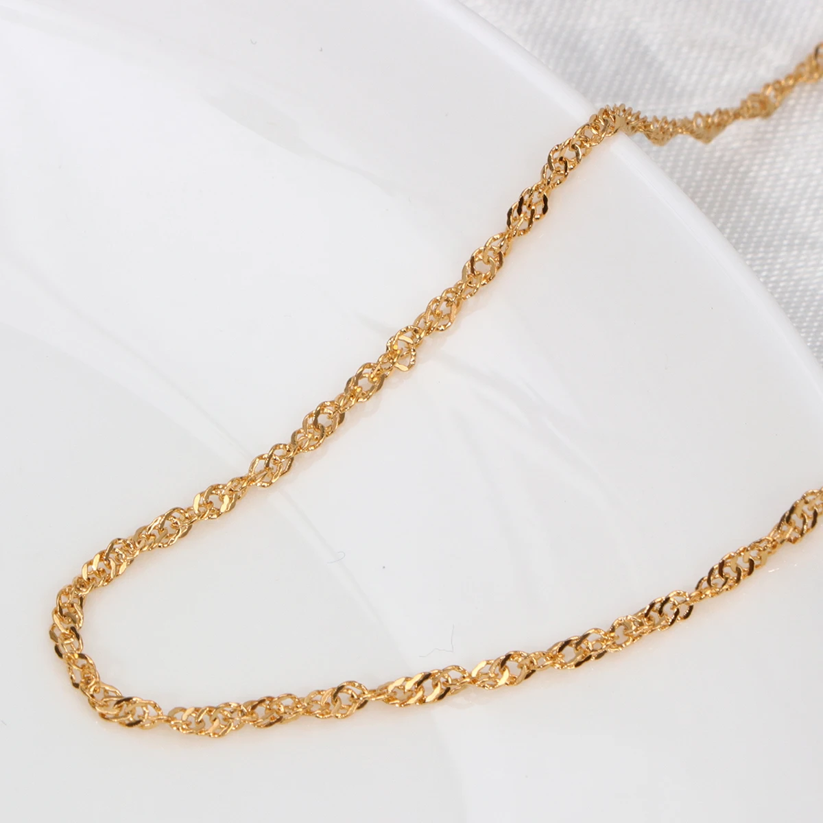 

6pcs Golden Metal Pcs Women Fashion Fashion Necklace Making Chain Women Jewelry Jewelry Elegant Style Durable Gifts