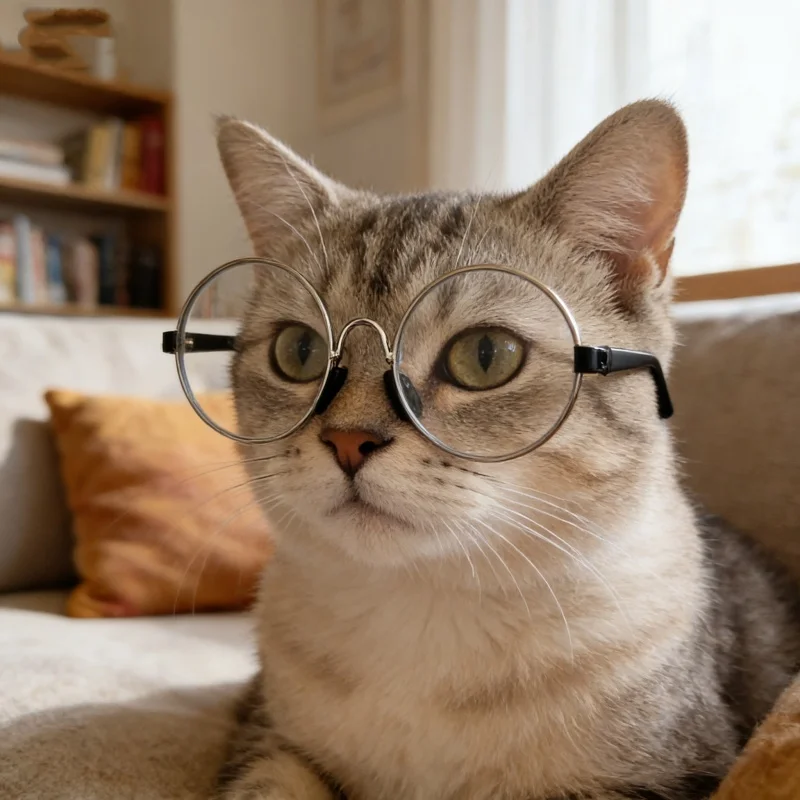 Niedliche Haustier-Sonnenbrille für Katzen und Hunde, UV-Schutzbrille für kleine Welpen, Puppen-Cosplay-Fotorequisiten, modische Outdoor-Haustierbrille – Detail 4