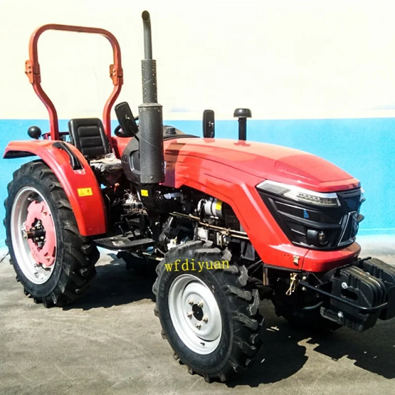 Mini tractor para agricultura, maquinaria agrícola, 60hp, 4wd, 4x4