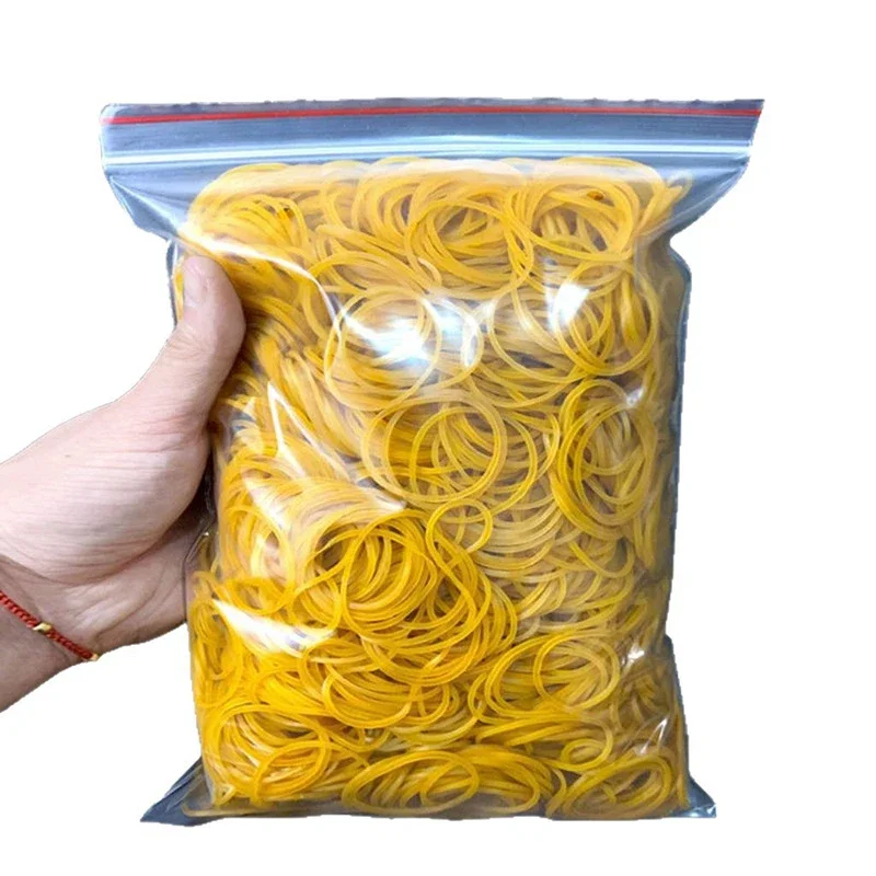 Hochelastisches, langlebiges und hochtemperaturbeständiges gelbes Gummiband-Industriespielzeug werden häufig im Set 100-teilig verwendet