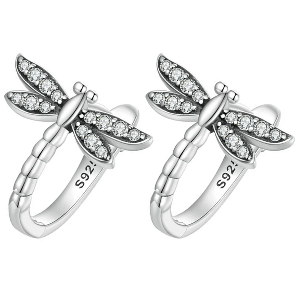 

Design-sensory Earrings Silver for Women Dangle Dragonfly Jewelry Gift Minimalist