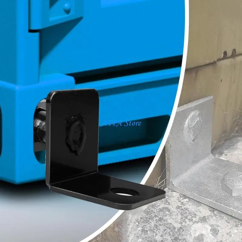 U13C 4Pcs Premium Shipping Container Anchors with Tie Straps and Side Locks Simple Assembly Rust Resistant Design