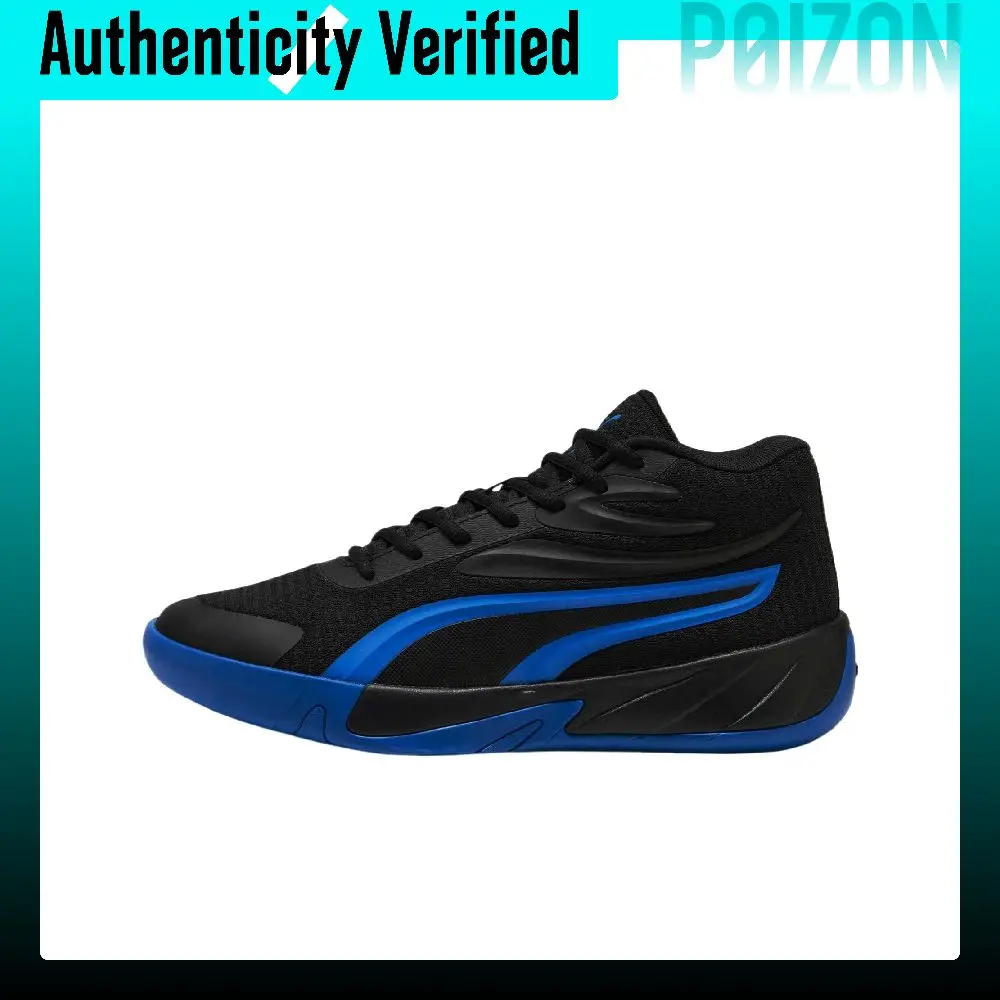 PUMA Abrasion Resistant Lightweight Mid top Running Shoes Unisex Black 310829-08