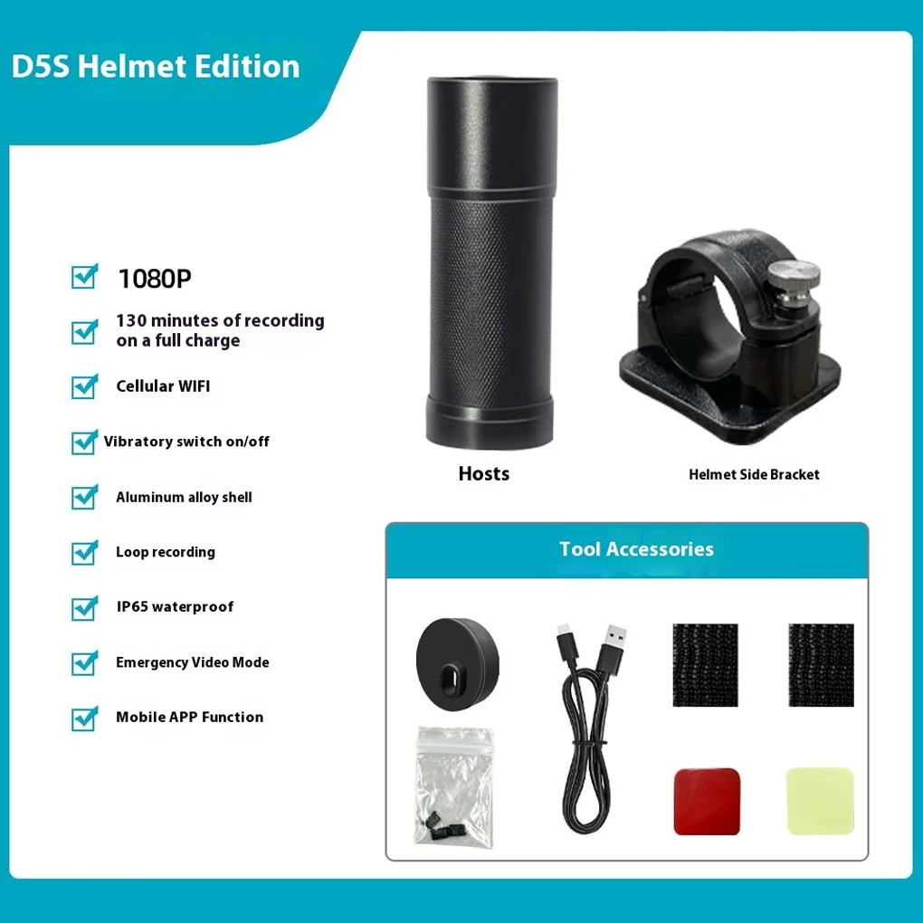 دراجة نارية دراجة خوذة كاميرا واي فاي HD 1080P كاميرا المحمولة للرؤية الليلية مقاوم للماء عمل كاميرا عمر البطارية الطويل المضادة للاهتزاز #5