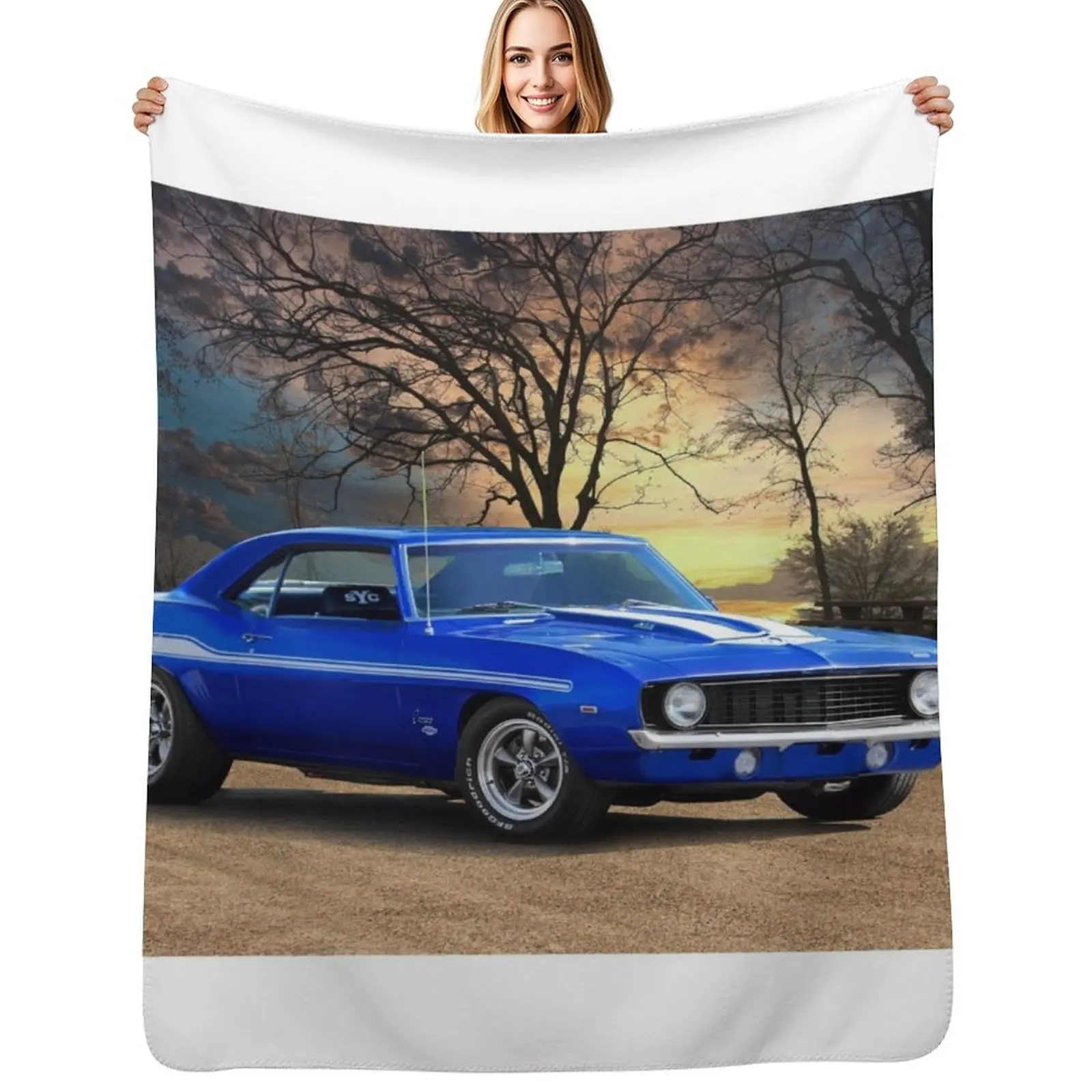1969 Yenko Camaro 427 Manta cálida y peluda para sala de estar