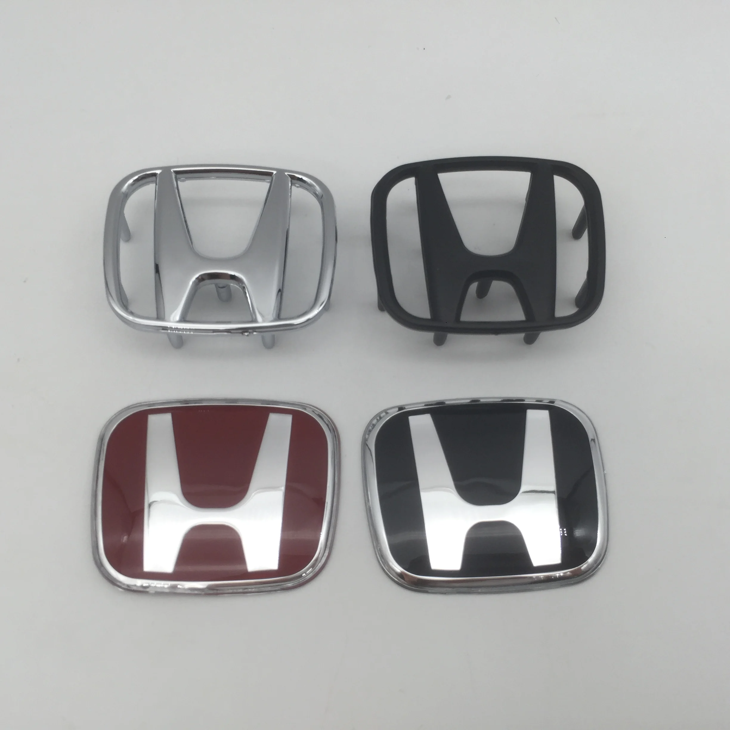 1pcs 3D H logo for HONDA car Emblem Steering Wheel Center Badge steer wheel sticker Decal Styling Auto accessories