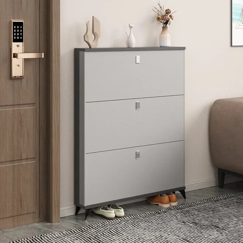 Layer Minimalist Doors Shoe Cabinet Hallway Dustproof Skip Bucket Shoe Cabinet Bedroom Storage Meuble Chaussures Furniture Home