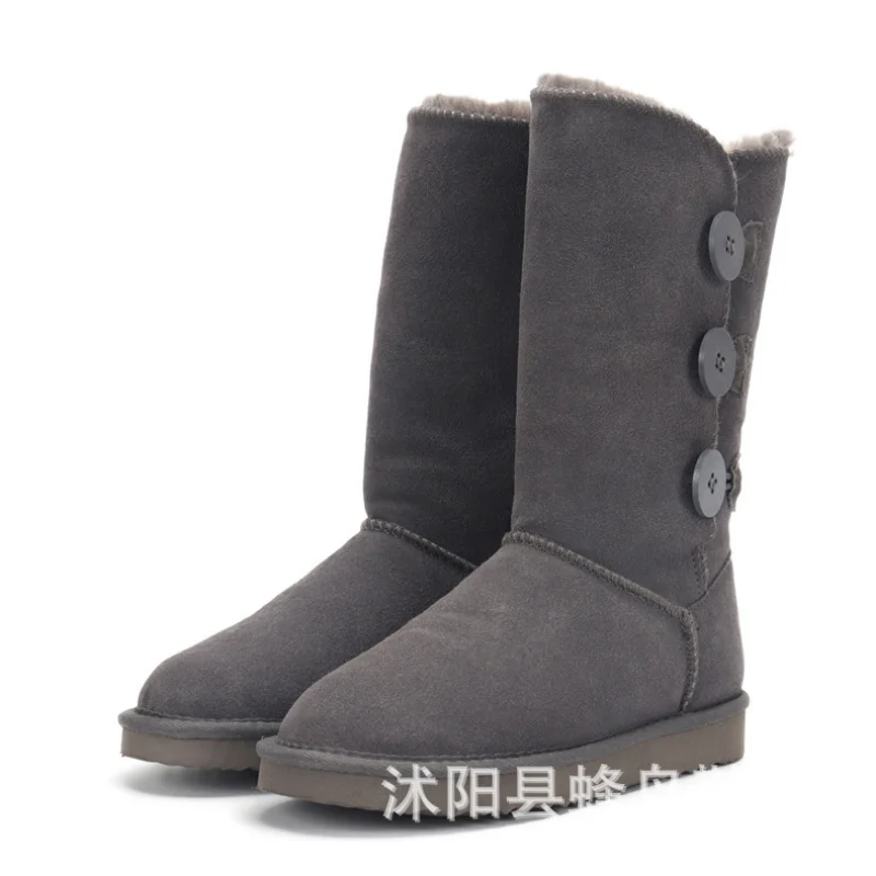 2023 New Hot Sale Classic 100% Genuine Leather Snow Boots Fashion Boots for Women Warm Winter Boots Women Boots Shoes