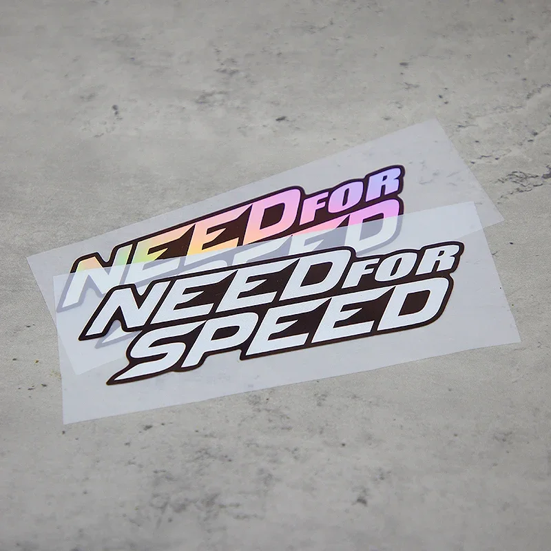 1 Buah Stiker Need For Speed Tahan Air Holografik Warna-warni Perekat untuk Mobil Laptop Buat Kustomisasi