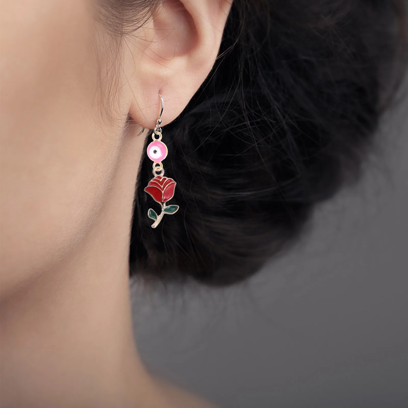 

100pcs Eye Pendant Sturdy Alloy Bright Color Jewelry Making Evil Eye Pendants DIY Bracelet Necklace Accessories