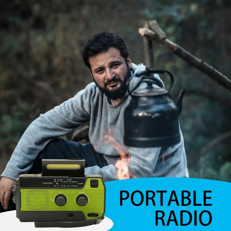 

Fm Radio Portable Solar Radio Portable Battery Powered Speaker Flashlight For Tornado Disaster Outage Camping Hiking Outdoor