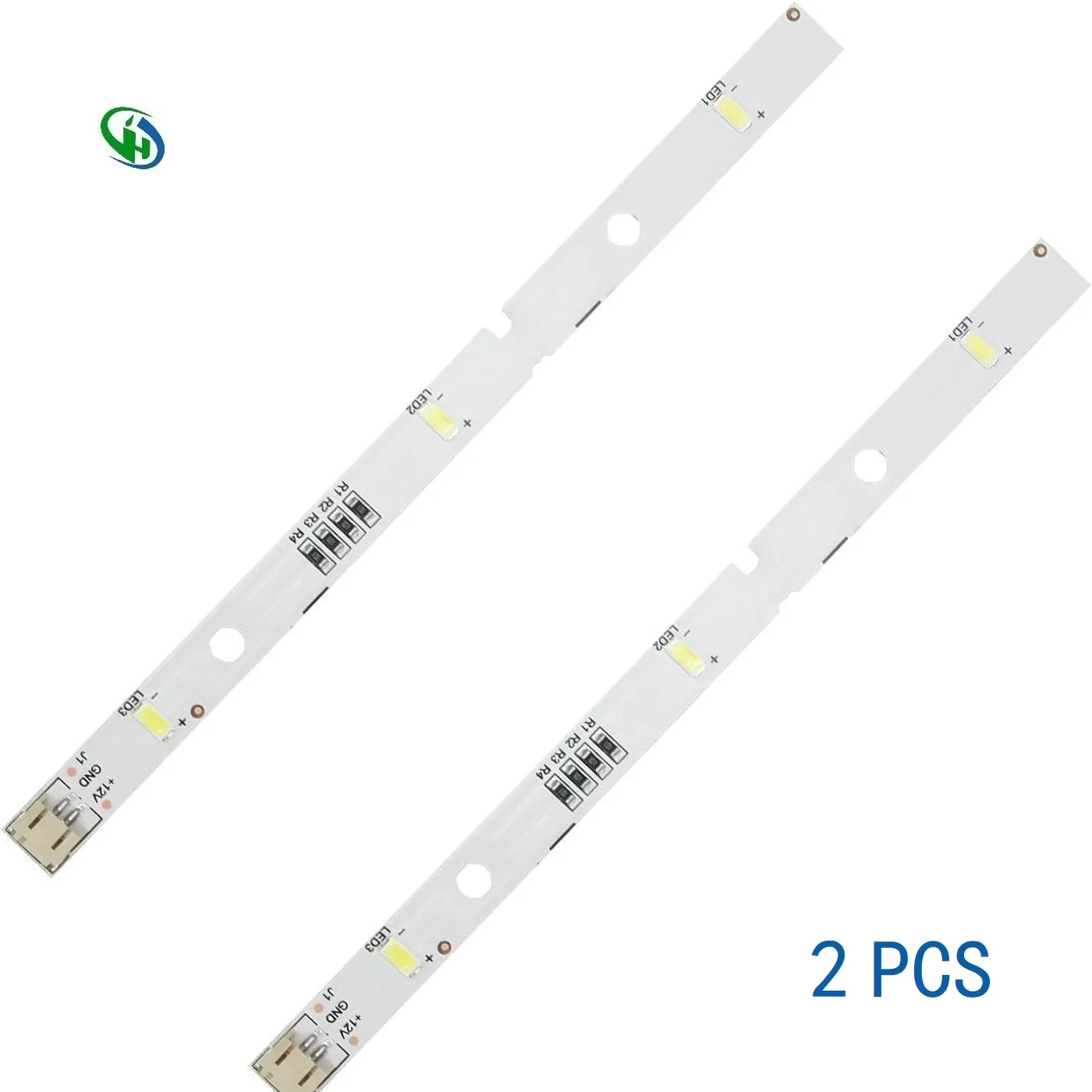 2 stuks LED-striplicht voor RONGSHENG/HISENSE koelkast E 349766 MDDZ-162A 1629348 1529227 DC12V 2W LED-koelkastlichtbalk Compatibel