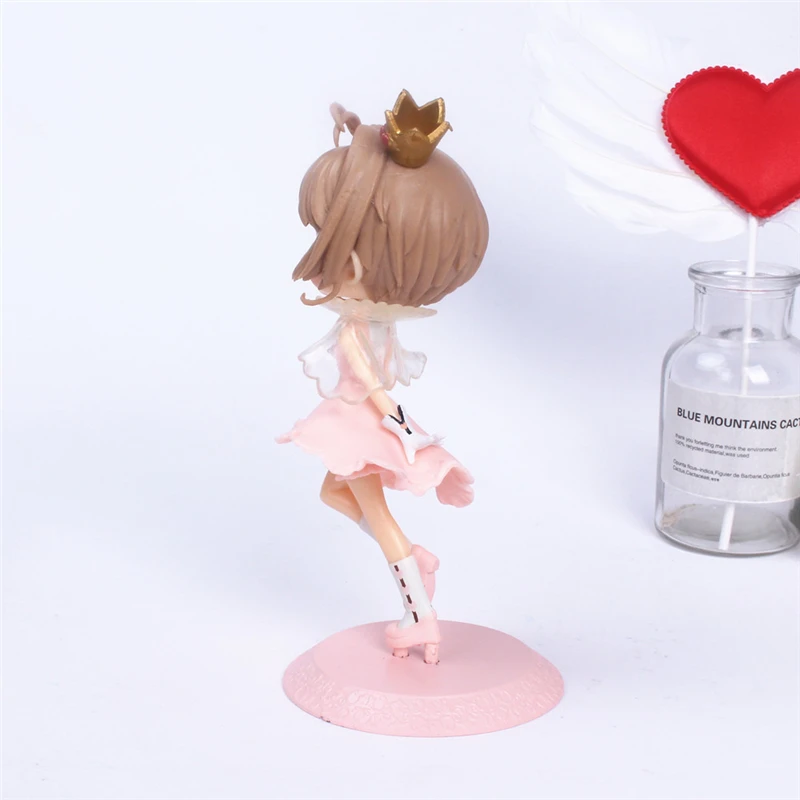 Anime Niedliche Rosa Card Captor SAKURA Actionfiguren Modelle PVC-Figur Modell Auto Tortendekoration Zauberstab Mädchen Spielzeug Geschenk – Detail 8