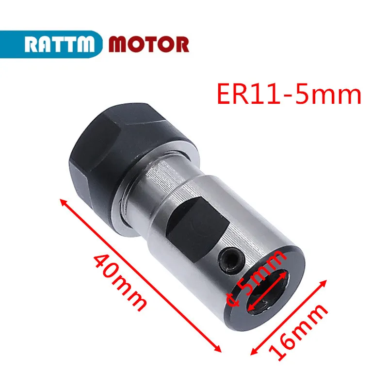 Asta di prolunga per pinza motore mandrino ER11 5mm con mandrino a pinza da 1/8 pollici per macchina per incidere CNC 1610Pro 2418Pro 3018Pro 1310