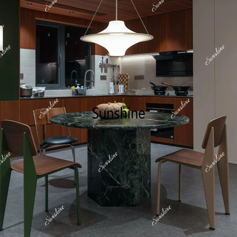 Italian minimalist light luxury, high-end villa modern customizable simple dining table