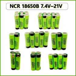 100% NEW NCR18650B 3S1P,3S2P,4S1P,4S2P,5S1P,5S2P,12V 16.8V 21V Battery Pack  20A Discharge Current for soldering strip customize