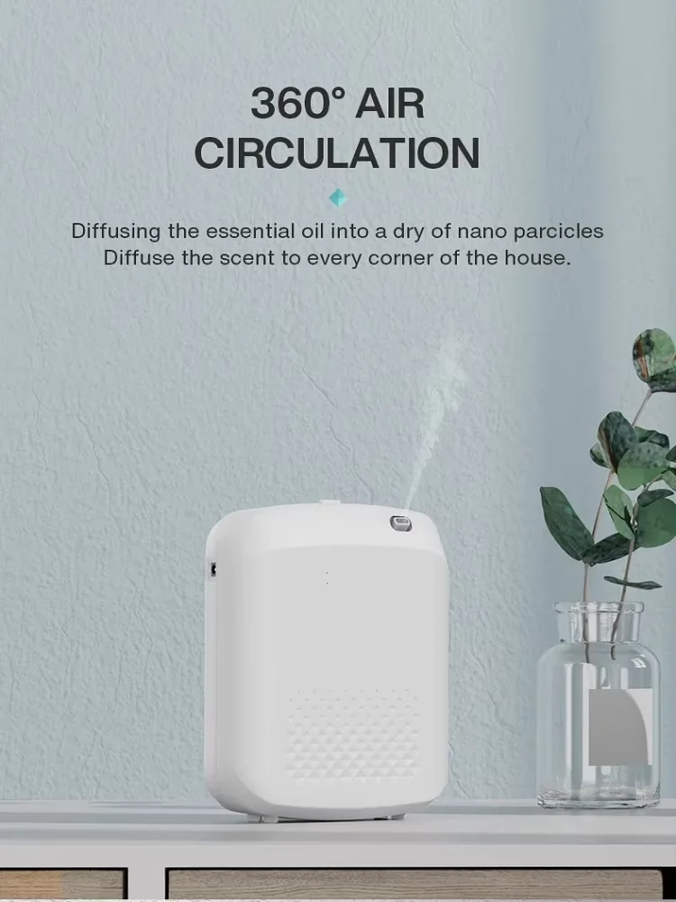 Picture 5: 1000CBM Electric Scent Diffuser Machine 400ML Fragrance Diffuser Waterless Button Control Scent Diffuser