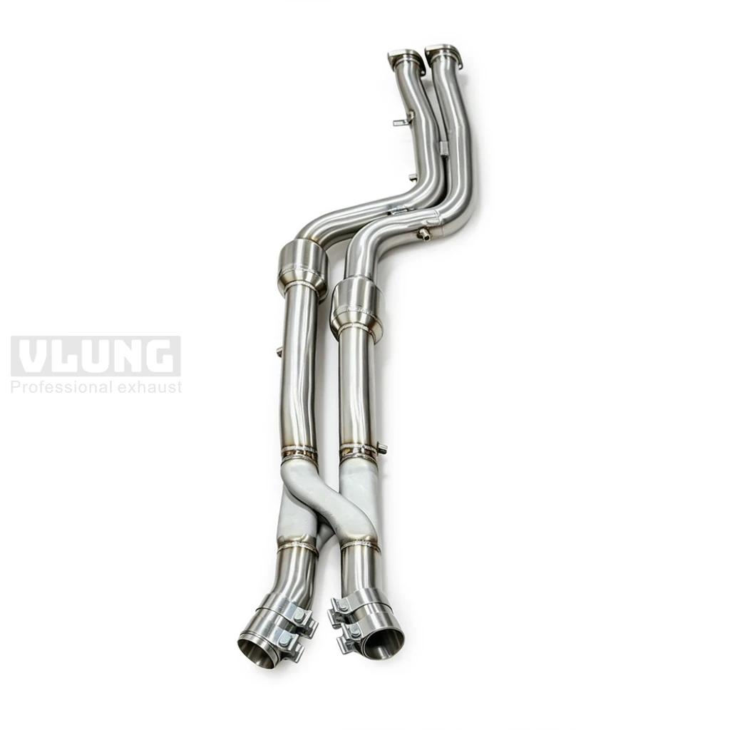 High Flow 3D Print Z Style Middle Pipe Exhaust With Resonator For BMW X3M F97 X4M F98 3.0T 2018-2022 Tuning Part Exhaust System