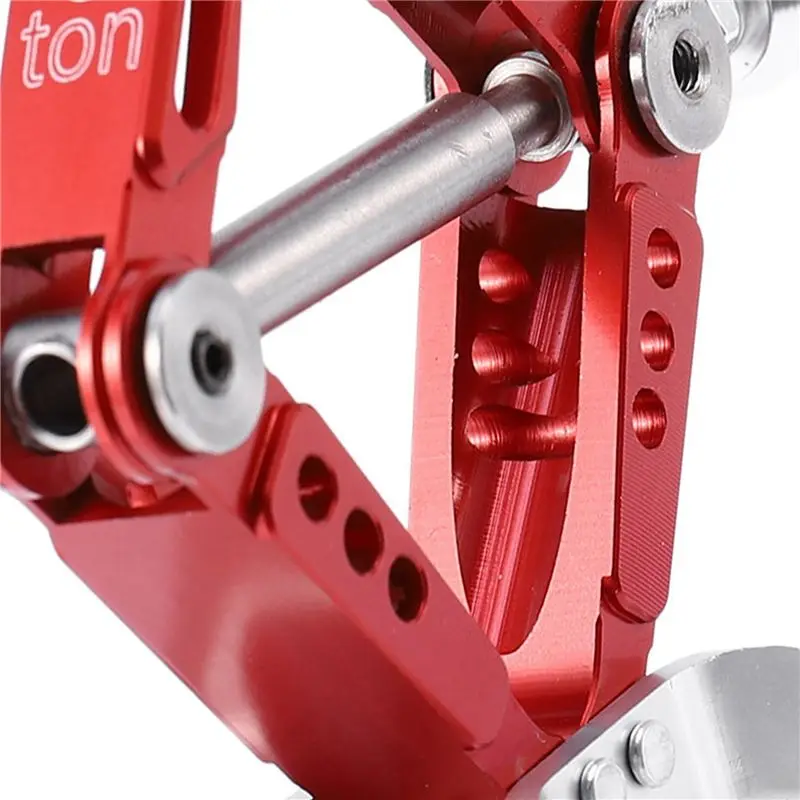 ABJL 3X 1:10 Scale RC Car Adjustable Metal Scissor Jack Tool for Axial SCX10 for Traxxas TRX4 for Tamiya CC01 D90 Red