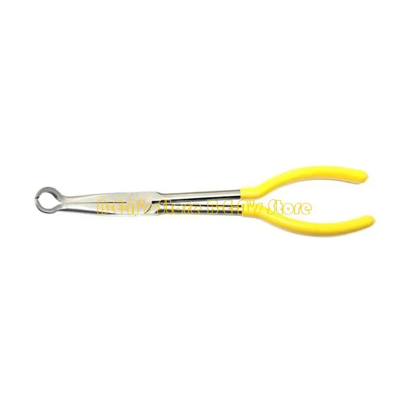 Y1AD Car Long Reach 11Inch Plier Needle Nose 90Degree 45Degree Angled Car Wire Removal Clamp Car Repair Tools