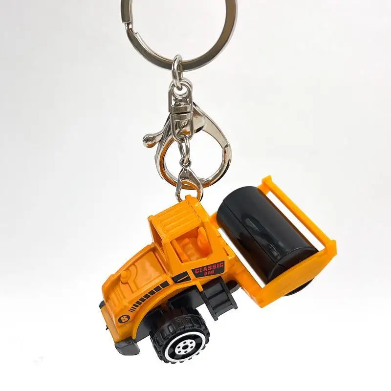 Mini-Bagger Schlüsselanhänger Leichter Schlüsselring-Anhänger Gabelstapler Traktor Baufahrzeug Cartoon-Roller Legierungsmodell Auto-Anhänger – Detail 4