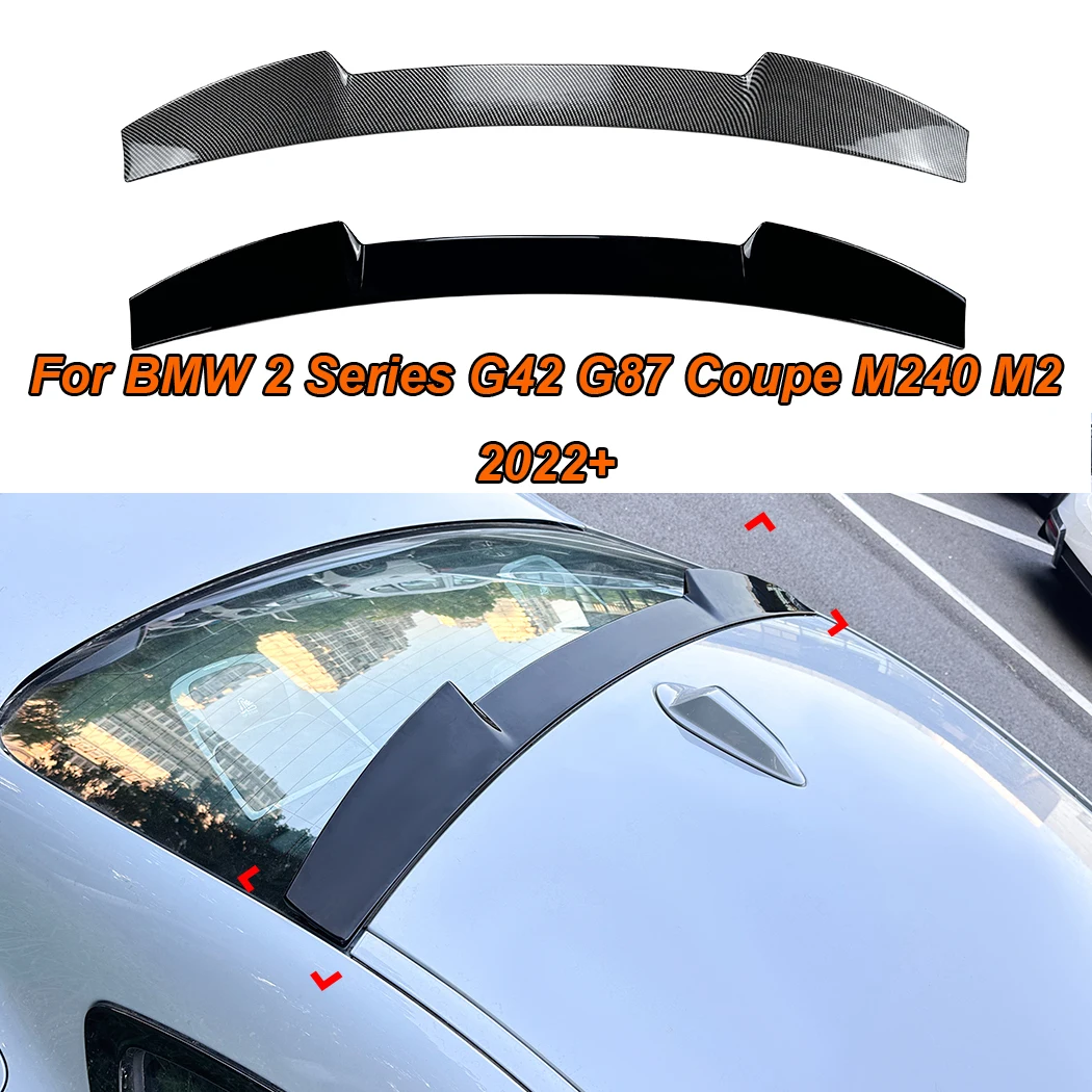 

For BMW 2 Series G42 G87 Coupe M240 M2 2022+ Car Tail Top Wind Spoilers Wings Cars Rear Trunk Roof Sport Spoiler Wing Styling