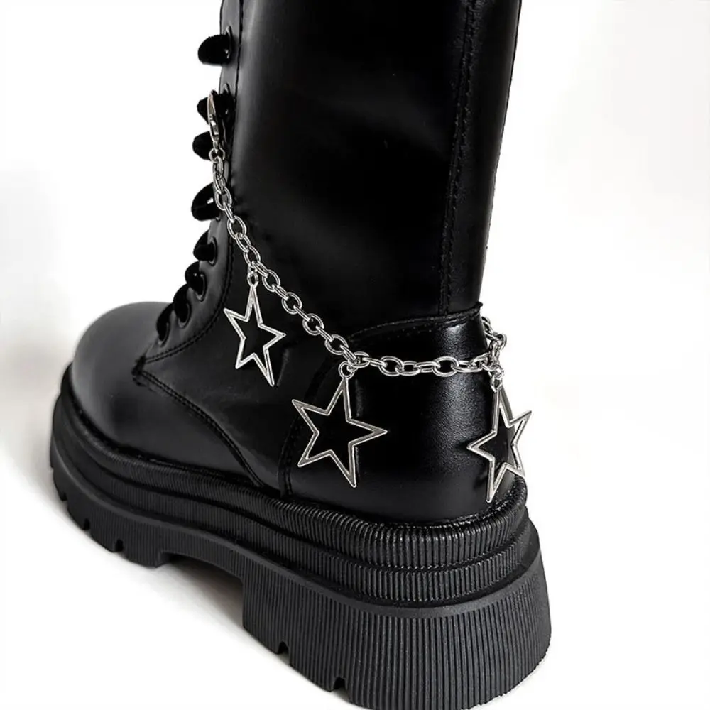 

Light Luxury Boots Shoes Buckle Personality Charm Tassel Boot Chains Decoration Fashion Silver Shoes Accessories Gifts