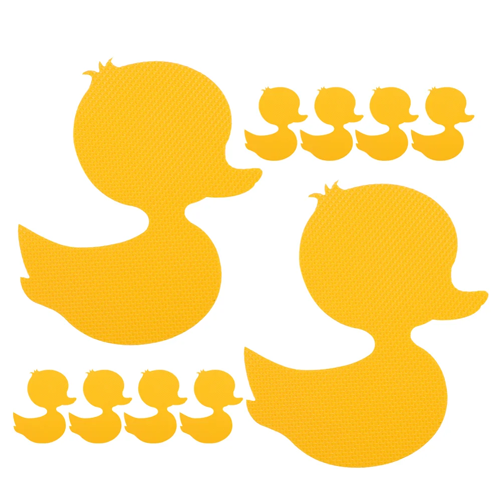 20 Pcs Decal Stickers Duck Anti-slip Bathtub Decals Adhesive Ducks for Shower Floor Non Little Yellow Strips Child