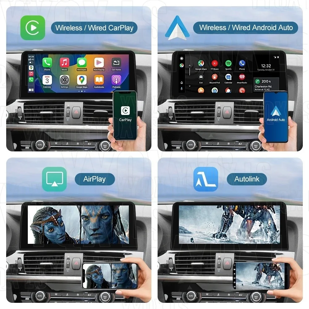 Car Radio Linux System For Bmw X3 F25 X4 F26 2011-2017 Intelligent Android Wireless Carplay Auto Link Touch Screen CIC NBT
