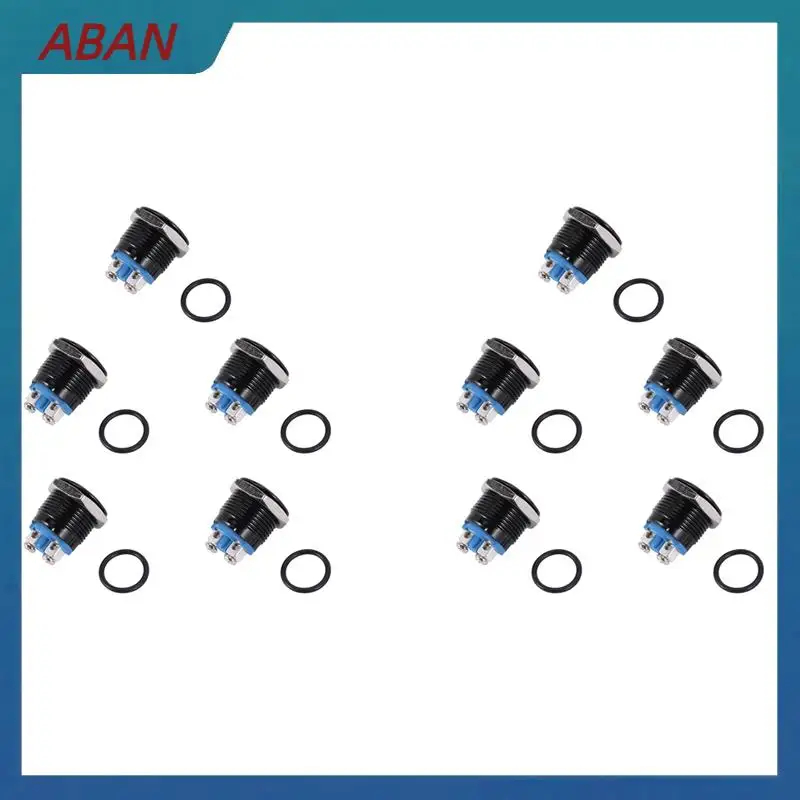 ABAN 10X Interruttore clacson Interruttore a pulsante pulsante clacson per auto 16 mm 12 V