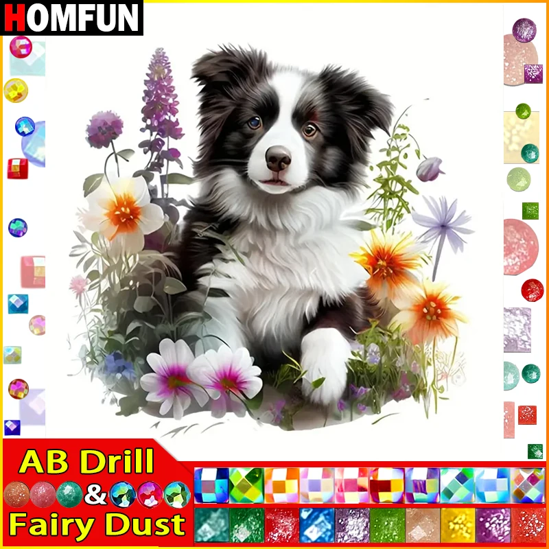 HOMFUN Fairy Dust AB Full Diamond Embroidery 