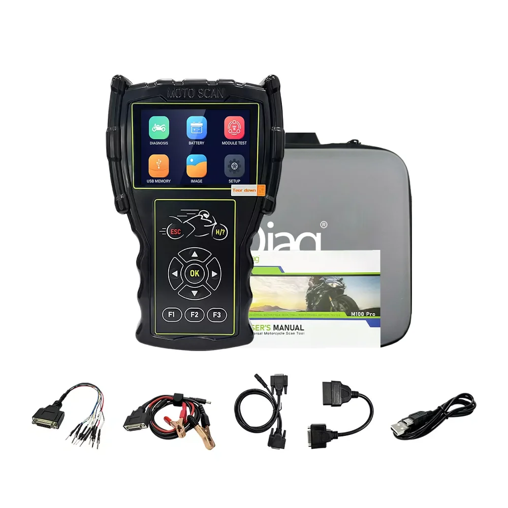 wholesale Hot Moto Scan Professional Diagnostic Scanner  M100 Pro OBD Version Multi-Language Motorcycle Scanner