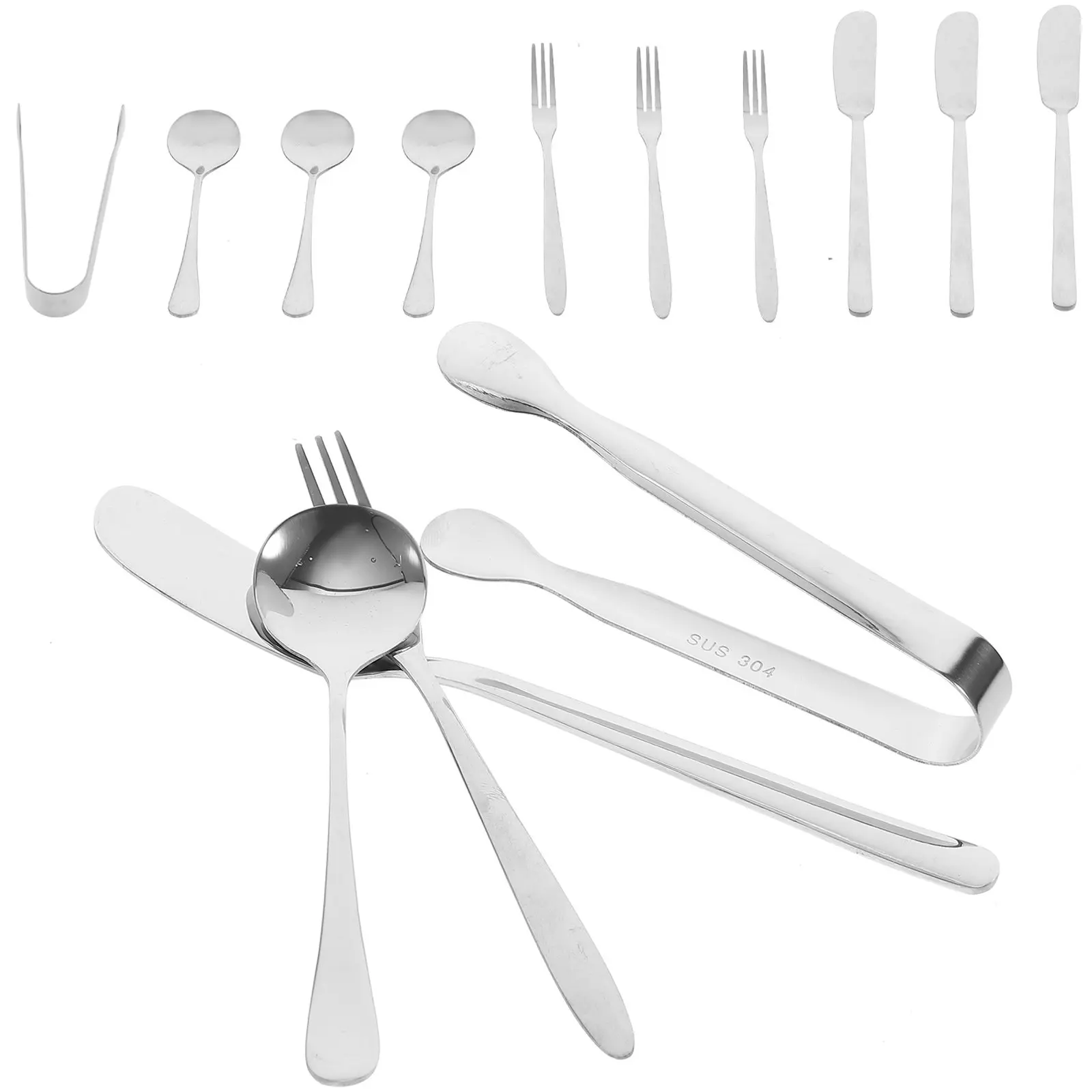 1 Set Stainless Steel Cheese Butter Spreader Knives Kit Kitchen Baking Tool Household Restaurant Use Multipurpose Slicer Dessert