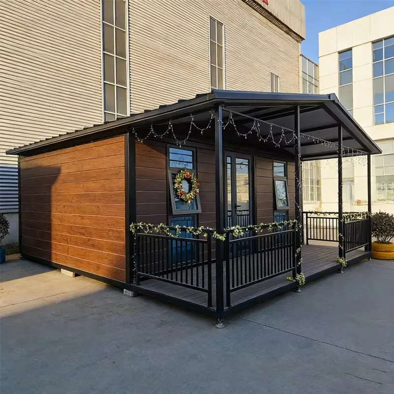 Customized Luxury Prefabricated Modular House Modern Container Home With Large Windows For Resort And Living Use
