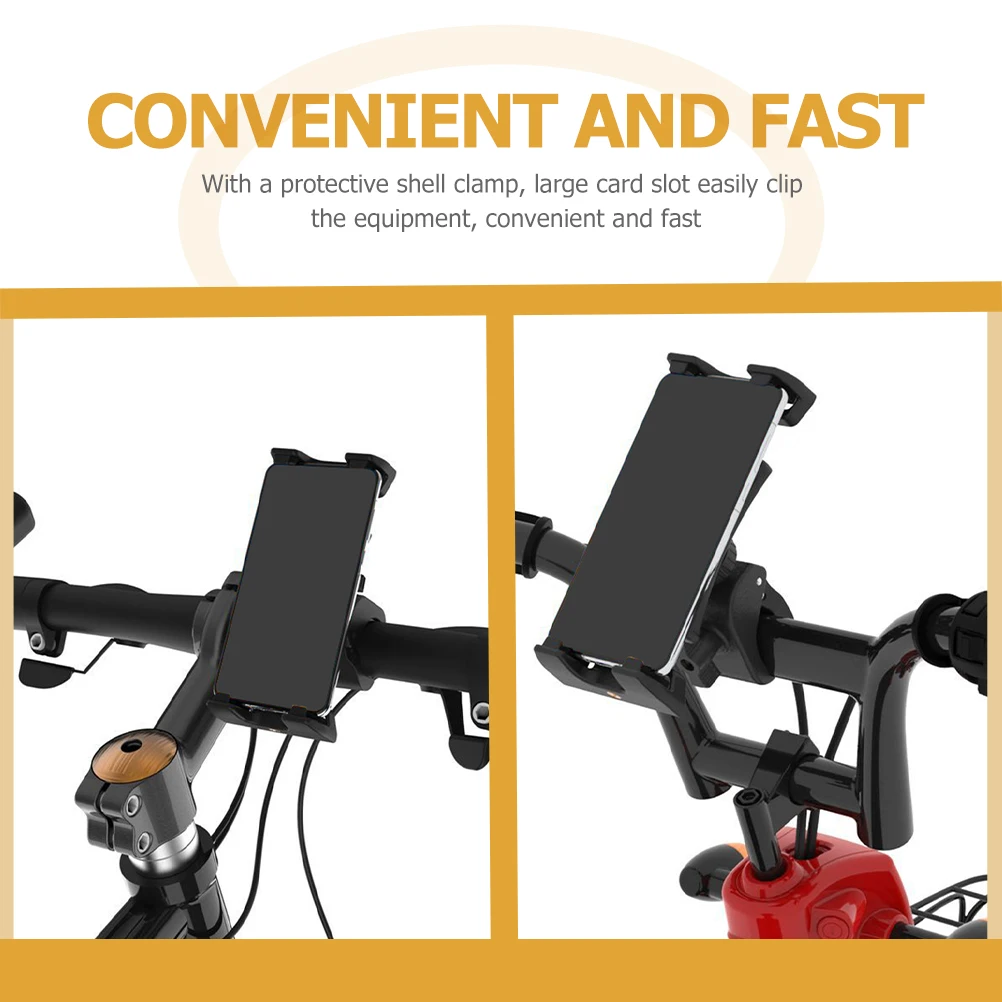 

Rotatable Bike Phone Mount Durable Cellphone Stand Scratch-Proof Pads Safe Riding Universal Mobile Bracket For Smartphones