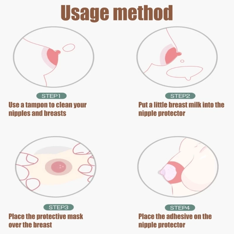 1 caja tela no tejida, pegatina adhesiva para pezones, cubierta para pezones, Protector transpirable