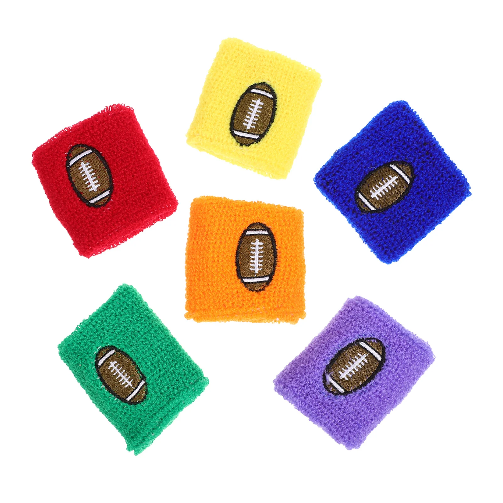 

6Pcs Sports Wristbands Moisture Absorbing Wristbands Ideal for Athletics Training and Sports Events Sweatbands for