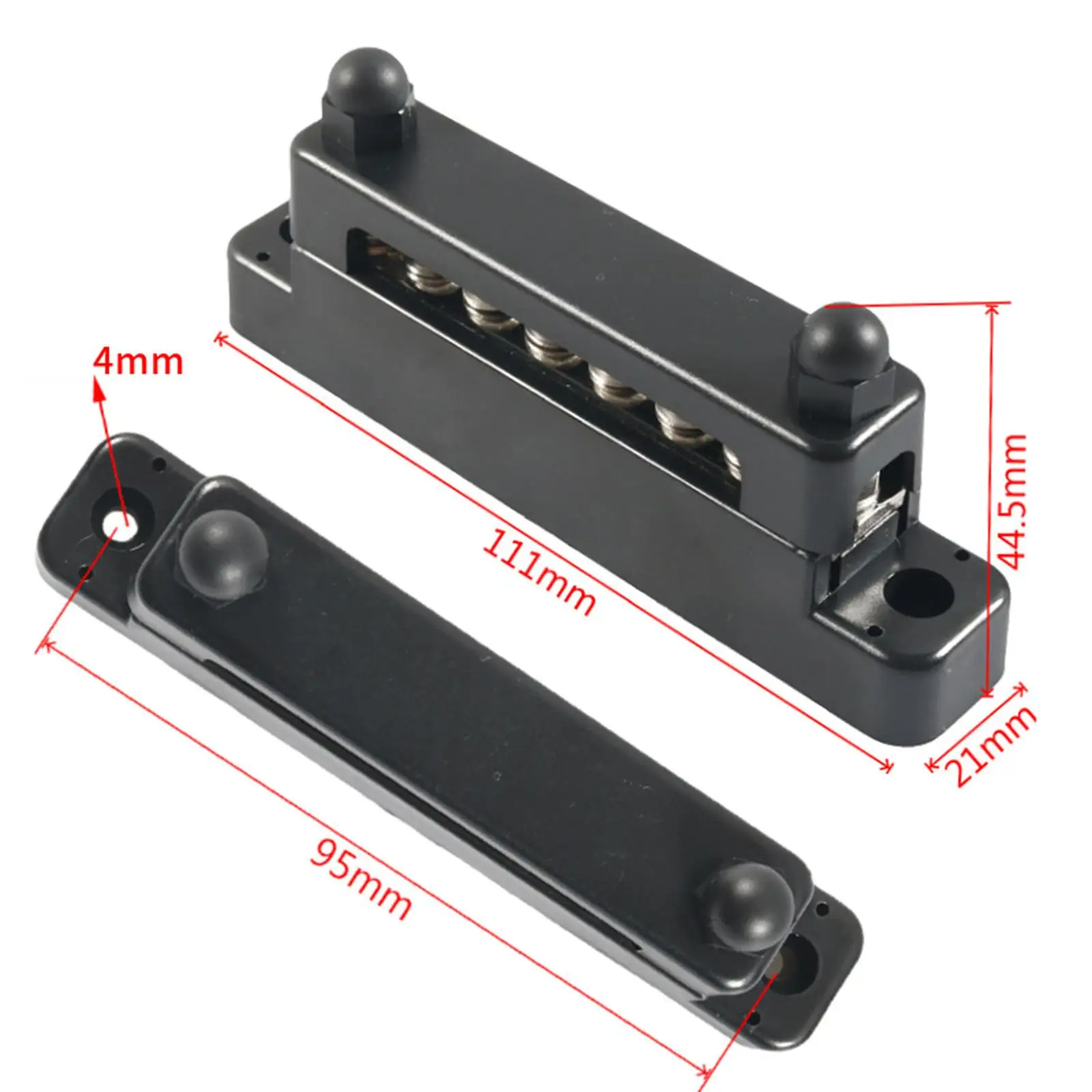 Power Distribution Block Electric Terminal Junction Block Replacement Professional Terminal Strip Block Bus Bar for RV Marine