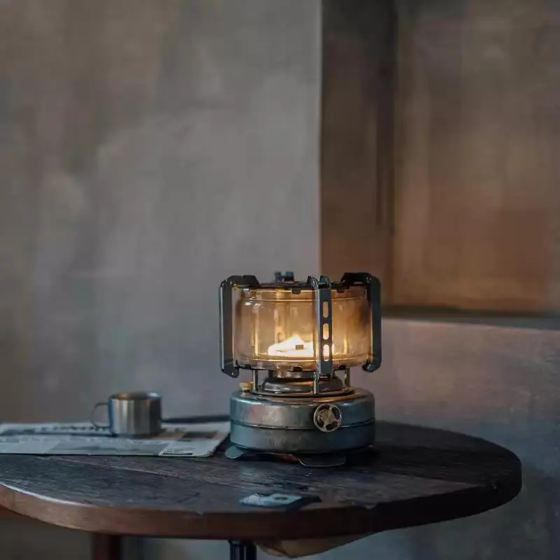 Nuova primavera Mountain View Stufa Lampada a cherosene retrò Campeggio esterno Antivento Attrezzatura per il riscaldamento a cherosene Stufa
