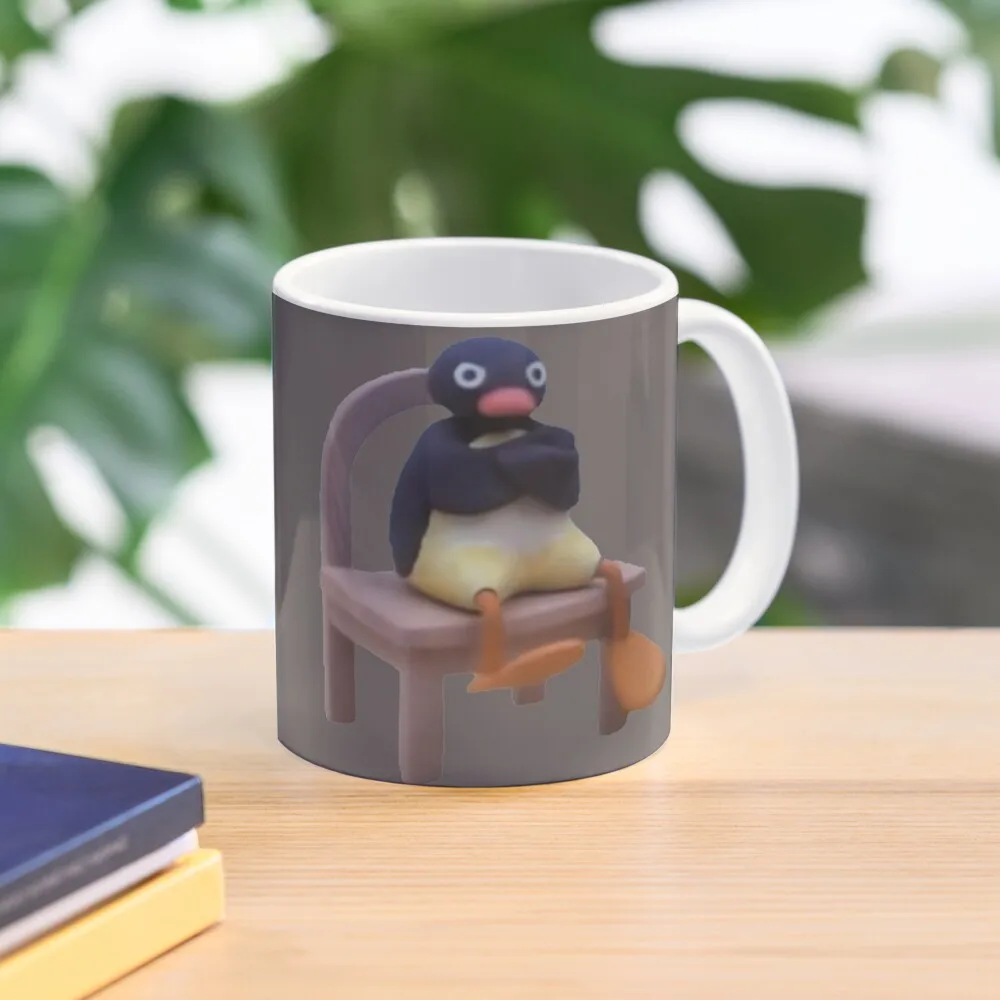 

BeepPeep official Merch Angry Pingu Coffee Mug Large Mug Mug Kawaii Coffee Glasses